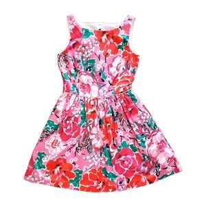 Lilly Pulitzer Women's Size 4 A Thing Called‎ Love Aleesa Floral Dress Pink